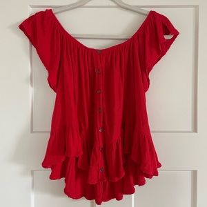 Free People off-the-shoulder top